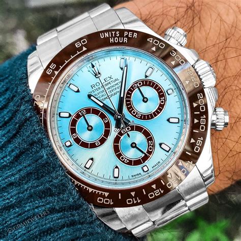 rolex daytona blu sky|rolex platinum review.